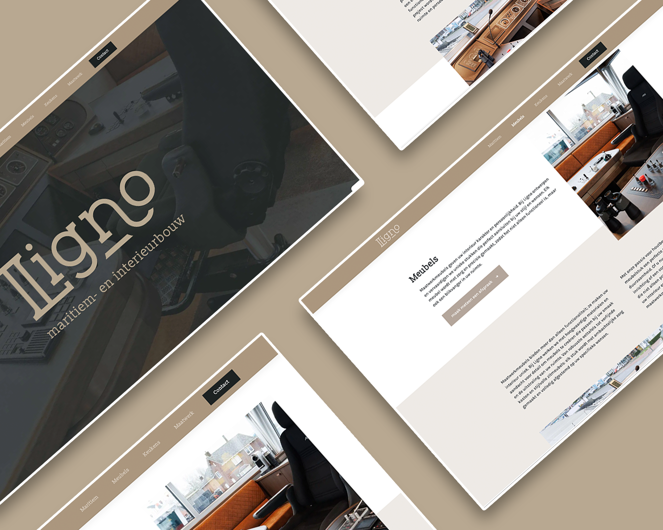 Ligno website ontwerp