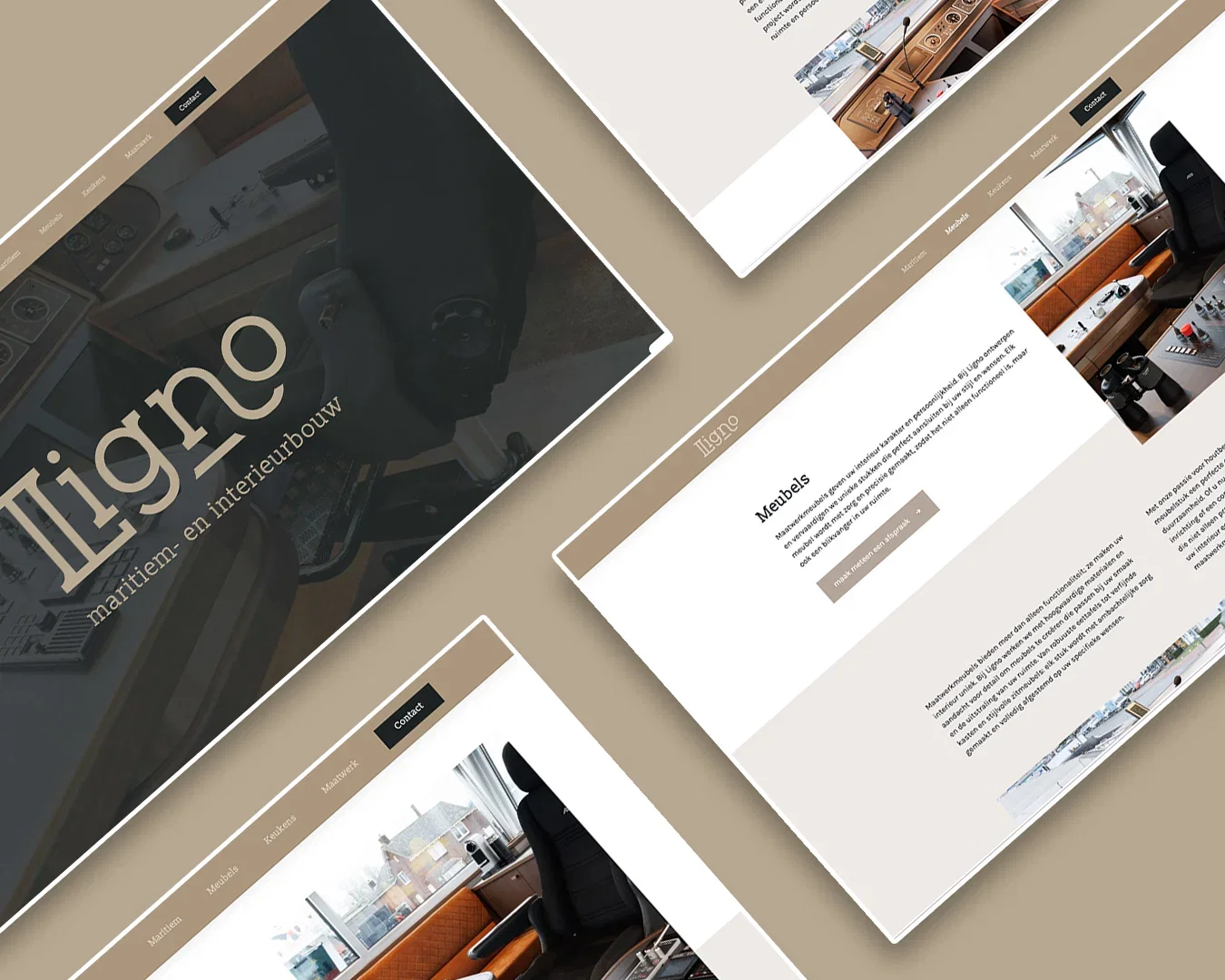 Maritiem- en Interieurbouw Ligno website