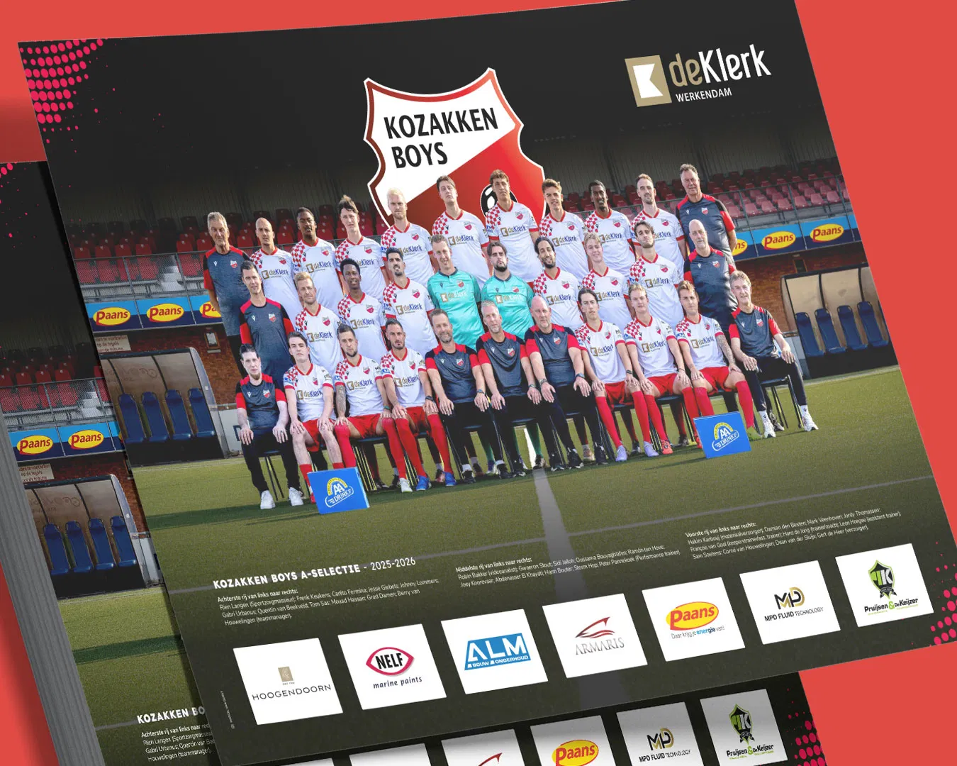 Amateurvoetbal op topniveau Kozakken Boys selectie 2025-2026