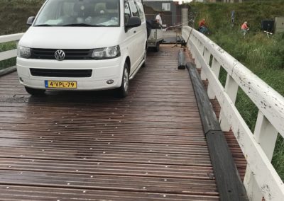 Renovatie brugdek aan de Schapendam in Woudrichem