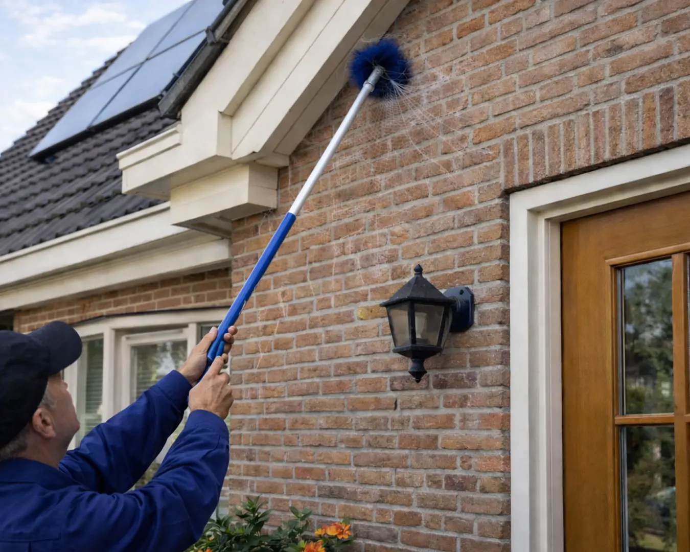 Schoonmaken-spinnenweb