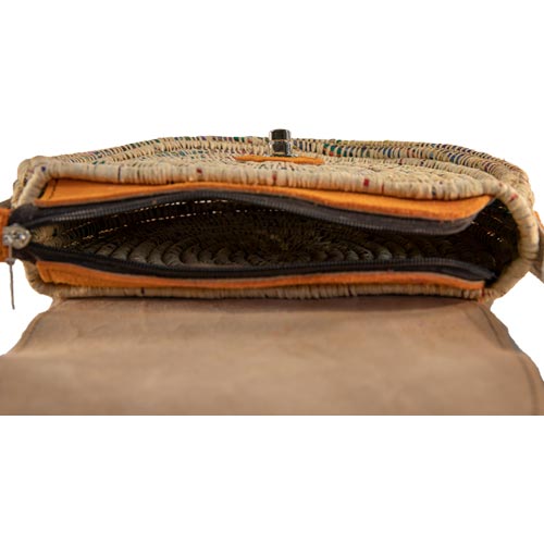 Rotan crossbody oranje - Afbeelding 6