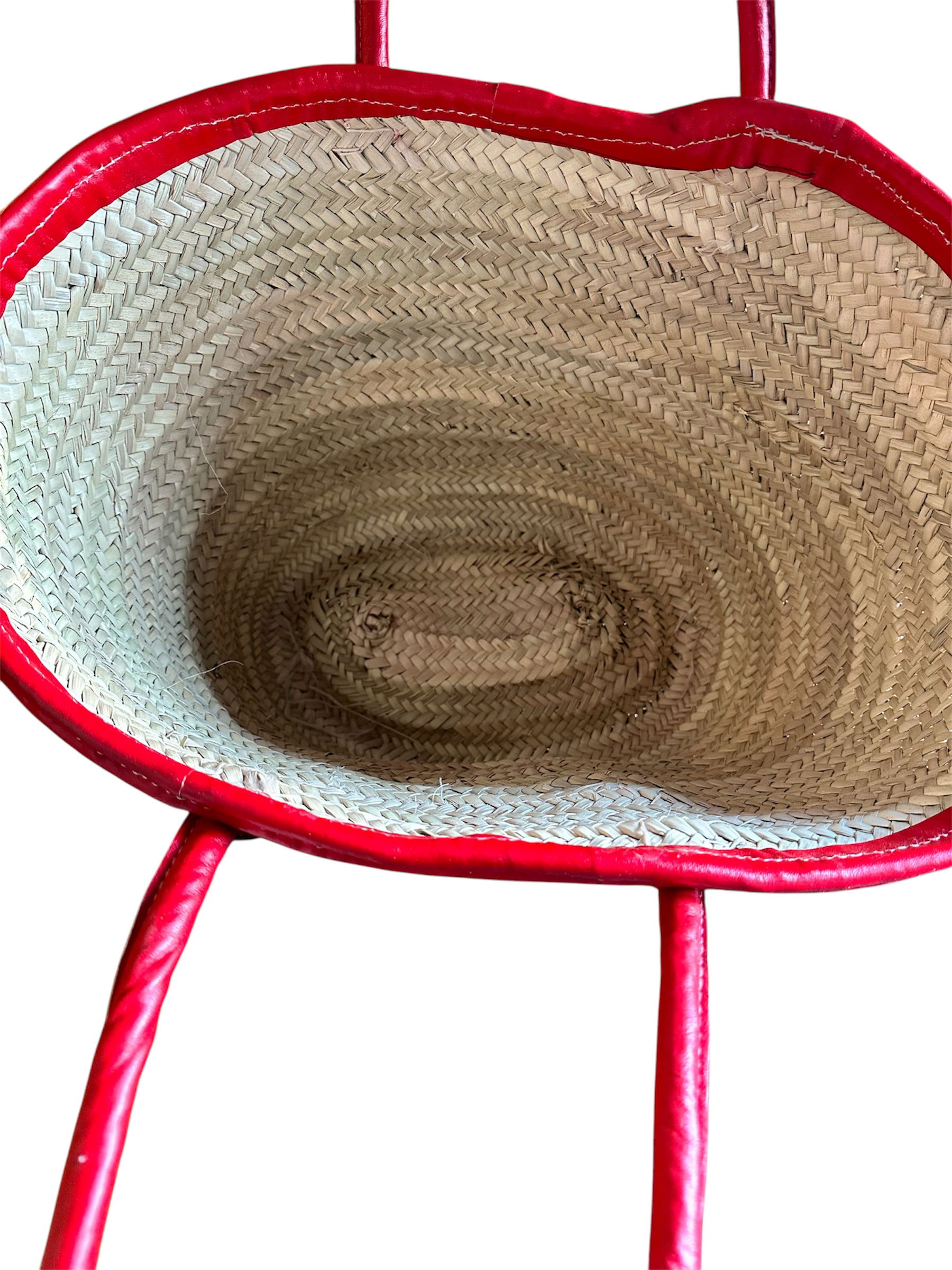 Strandtas met leren voorvak - Afbeelding 3