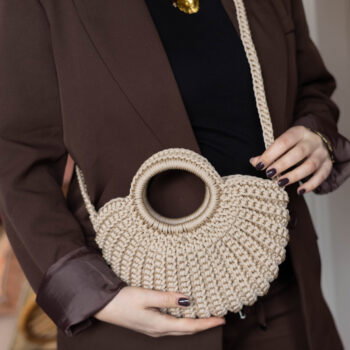 Beige Crush bag