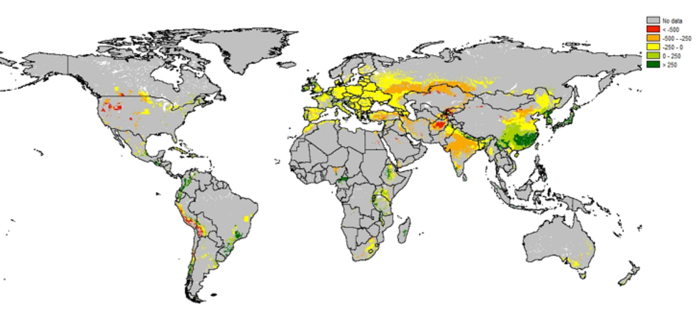 In most potato growing environments in the world, even in rain-fed regions there often is a precipitation deficit during the growing season. Where drought is severe, irrigation is applied whenever possible.