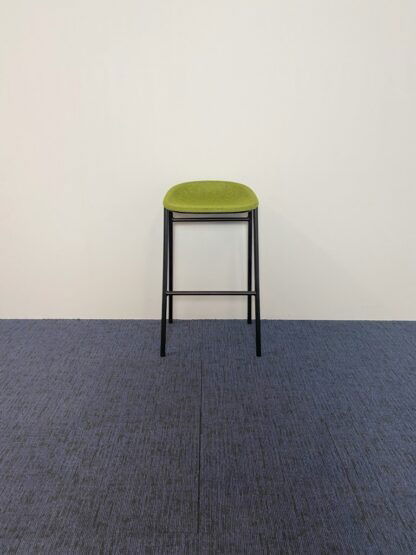 Barkruk De Vorm LJ3, groene zitting, zwart frame - Afbeelding 3