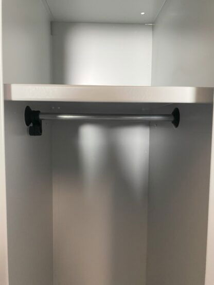 Garderobekast 4-deurs, lichtgrijs, H 184 x B 120 x D 50 cm. - Afbeelding 5