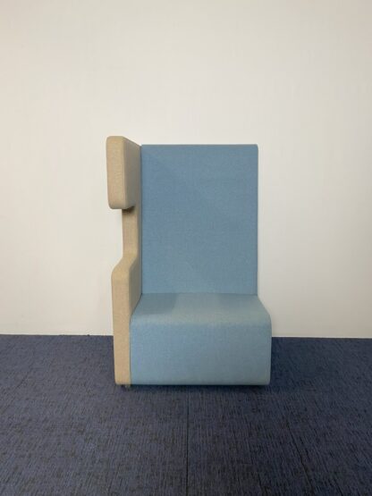 Ahrend Loungescape linksom element (akoestisch), blauw/grijs