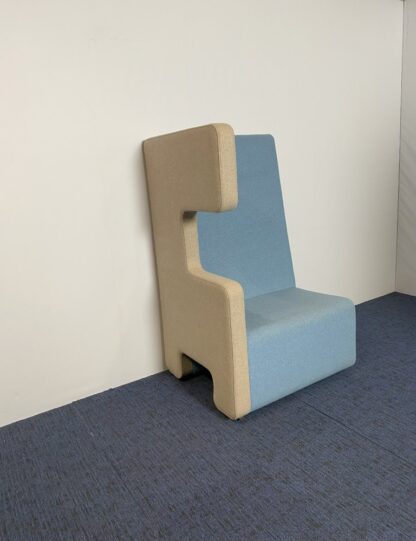 Ahrend Loungescape linksom element (akoestisch), blauw/grijs - Afbeelding 2