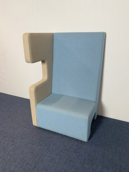 Ahrend Loungescape linksom element (akoestisch), blauw/grijs - Afbeelding 3