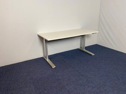 Zit/sta bureau Actiforce (slinger), 160 x 80 cm. met wit blad en aluminium onderstel - Afbeelding 3