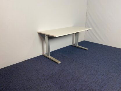 Zit/sta bureau Actiforce (slinger), 160 x 80 cm. met wit blad en aluminium onderstel - Afbeelding 4