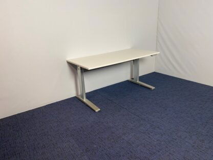 Zit/sta bureau Actiforce (slinger), 160 x 80 cm. met wit blad en aluminium onderstel - Afbeelding 5