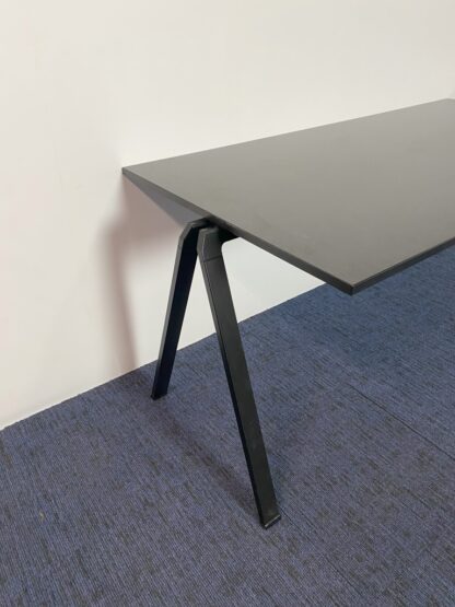 Vergadertafel Wiesner Hager Yuno, zwart, 160 x 80 cm. - Afbeelding 4