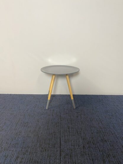 Bijzettafel Zuiver Two Tone, antraciet/eiken, diameter 48 cm. - Afbeelding 3