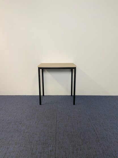 Vergadertafel, oak light blad, zwart onderstel, 70 x 50 cm. - Afbeelding 2