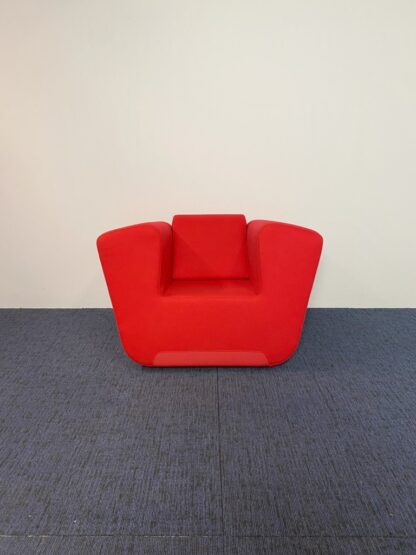 Fauteuil DUM Unkle+, design, rode stoffering
