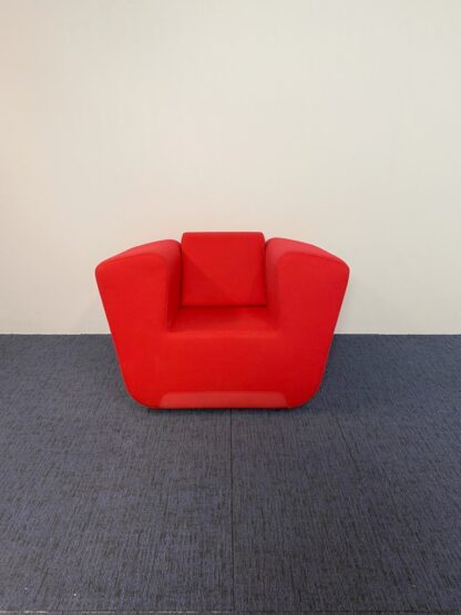 Fauteuil DUM Unkle+, design, rode stoffering - Afbeelding 3