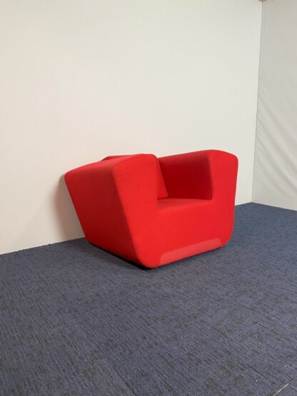 Fauteuil DUM Unkle+, design, rode stoffering - Afbeelding 4