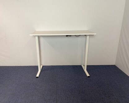 Zit/sta bureau Voortman (elektrisch), wit blad, wit onderstel, 160 x 80 cm. - Afbeelding 3