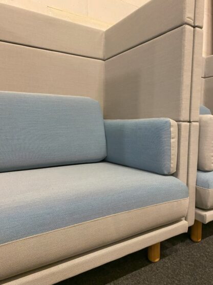 Akoestische lounge fauteuil De Vorm Arnhem, grijs/blauw - Afbeelding 4