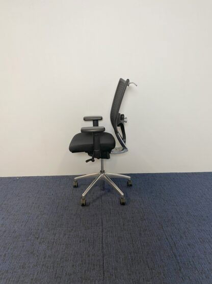 Bureaustoel CS Weave, zwart, chroom voetkruis - Afbeelding 4