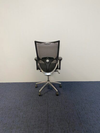 Bureaustoel CS Weave, zwart, chroom voetkruis - Afbeelding 5