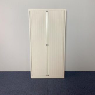 Roldeurkast Bisley, wit, H 195 x B 100 x D 45 cm.