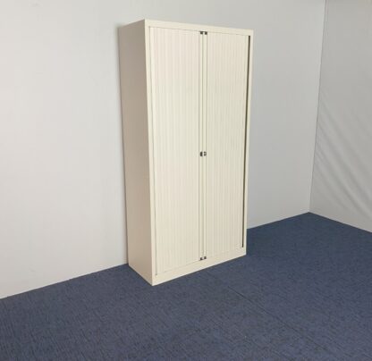 Roldeurkast Bisley, wit, H 195 x B 120 x D 45 cm. - Afbeelding 2
