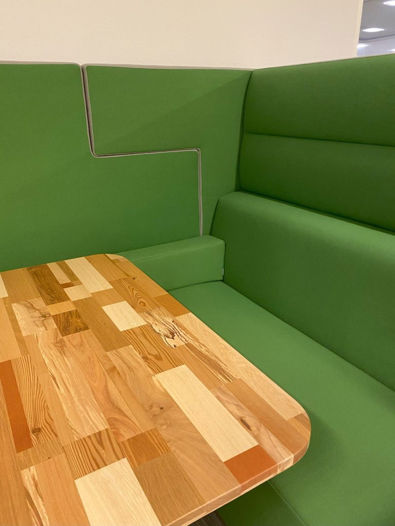 Ahrend Loungescape akoestische set, groen/grijs, H 142 x B 250 x D 162 cm. - Afbeelding 7