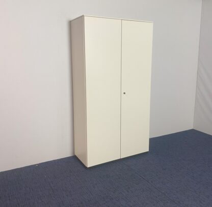 Klapdeurkast Bene, wit, H 190 x B 100 x D 45 cm. - Afbeelding 2