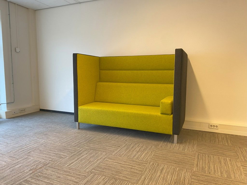 Akoestisch bankstel Ahrend Loungescape - mostergeel/antraciet