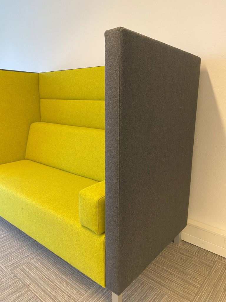 Akoestisch bankstel Ahrend Loungescape - mostergeel/antraciet - Afbeelding 6