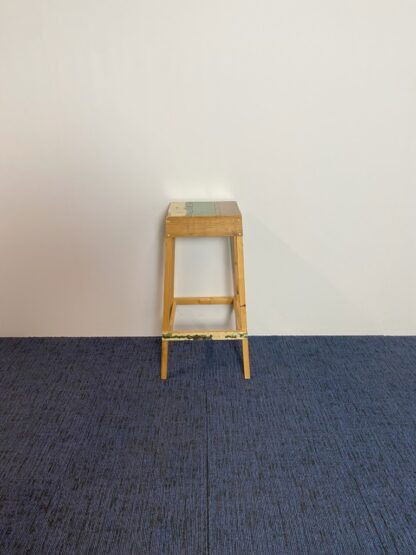 Barkruk Piet Hein EEK in Sloophout, 32 x 32 x 78 cm. - Afbeelding 4