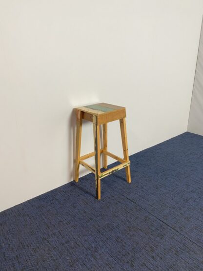 Barkruk Piet Hein EEK in Sloophout, 32 x 32 x 78 cm. - Afbeelding 2