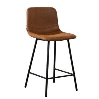 Barkruk Trendline Bros, kleur naar keuze (PU-leer), zwart frame, nieuw