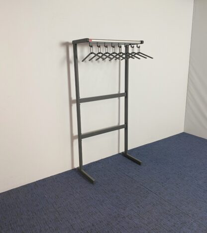 Garderoberek Van Esch Tertio, antraciet/aluminium, H 170 x B 80 x D 40 cm.