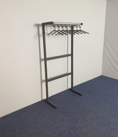 Garderoberek Van Esch Tertio, antraciet/aluminium, H 170 x B 80 x D 40 cm. - Afbeelding 2