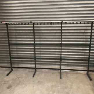 Garderoberek Van Esch Tertio, antraciet/aluminium, H 170 x B 300 x D 40 cm.
