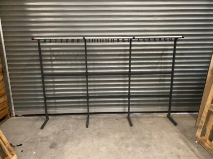 Garderoberek Van Esch Tertio, antraciet/aluminium, H 170 x B 300 x D 40 cm. - Afbeelding 2