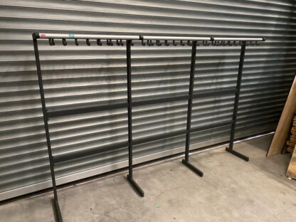 Garderoberek Van Esch Tertio, antraciet/aluminium, H 170 x B 300 x D 40 cm. - Afbeelding 3