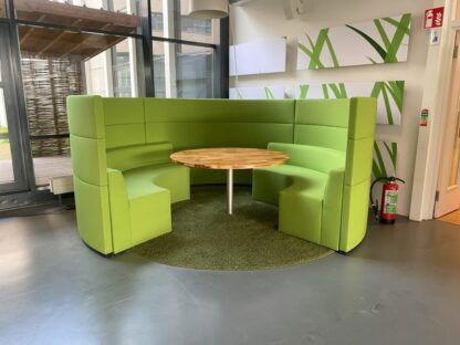 Prachtige ronde akoestische vergaderset Ahrend Loungescape - groen