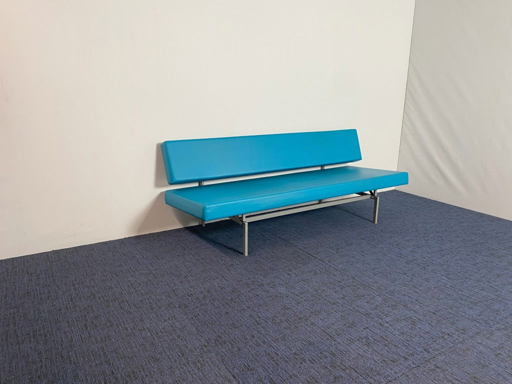 (Slaap)bank Spectrum BR02 - design Martin Visser, blauw leder