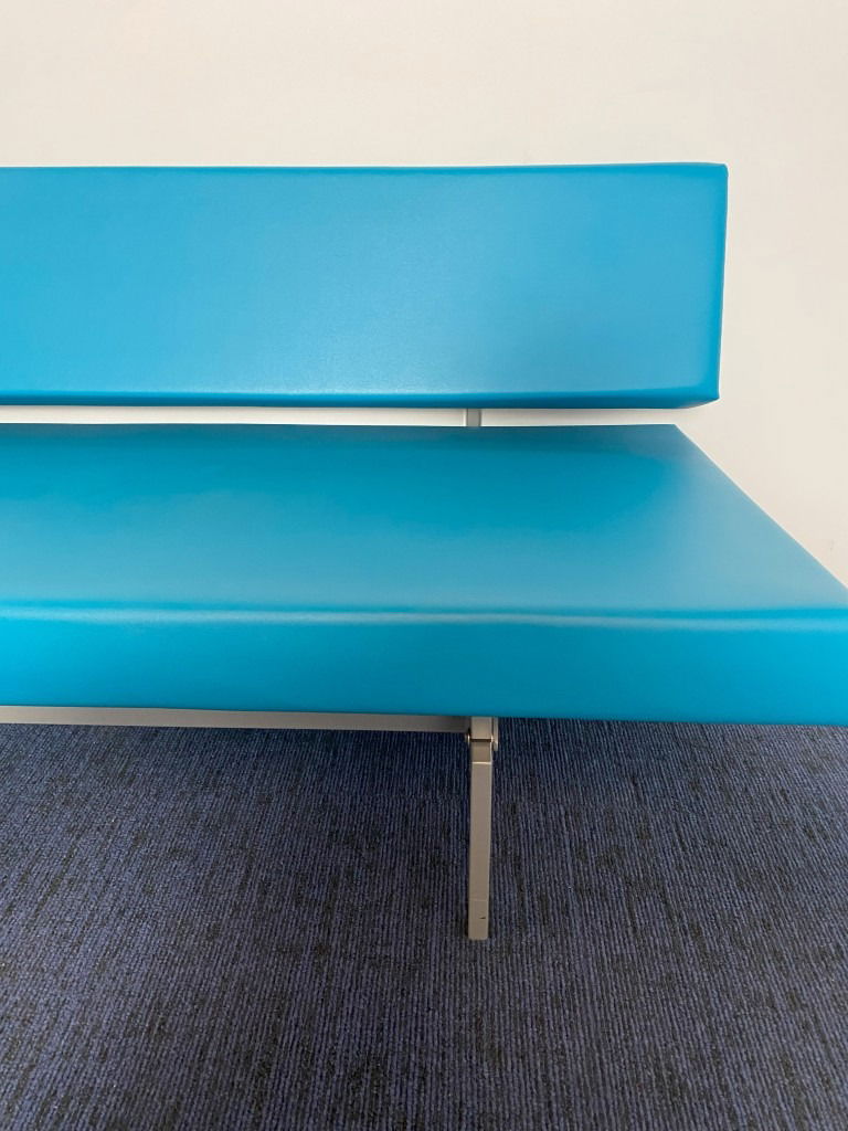 (Slaap)bank Spectrum BR02 - design Martin Visser, blauw leder - Afbeelding 5