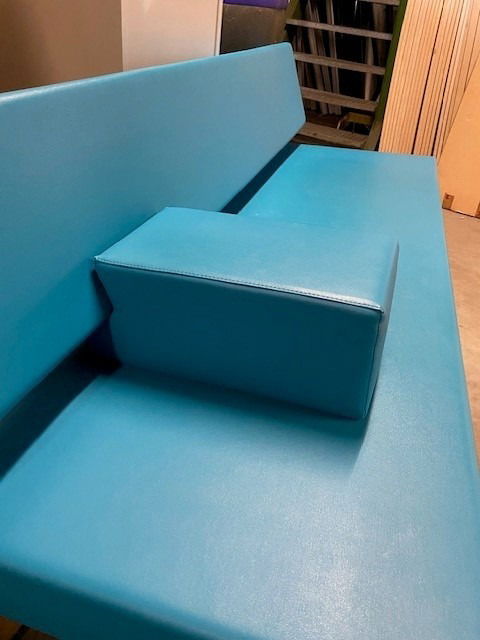 (Slaap)bank Spectrum BR02 - design Martin Visser, blauw leder - Afbeelding 6