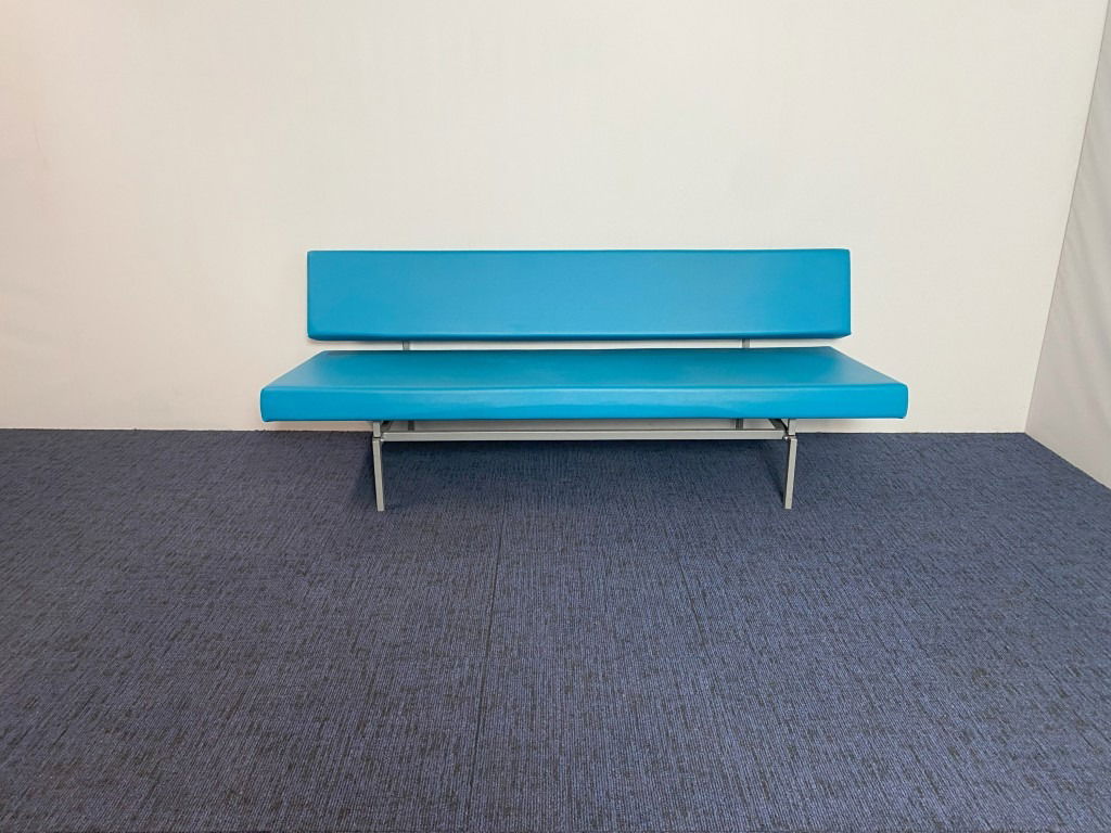 (Slaap)bank Spectrum BR02 - design Martin Visser, blauw leder - Afbeelding 4