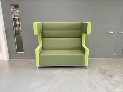 Treinbank Ahrend Loungescape (akoestisch), groen/lichtgroen, H 142 x B 160 x D 86 cm. - Afbeelding 3