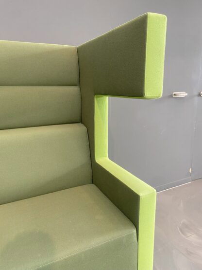 Treinbank Ahrend Loungescape (akoestisch), groen/lichtgroen, H 142 x B 160 x D 86 cm. - Afbeelding 4
