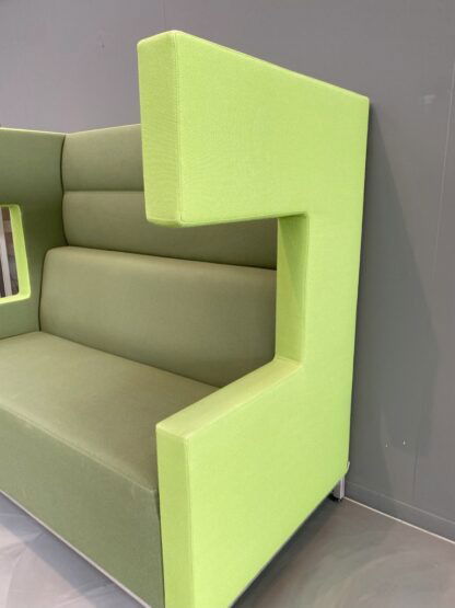 Treinbank Ahrend Loungescape (akoestisch), groen/lichtgroen, H 142 x B 160 x D 86 cm. - Afbeelding 5