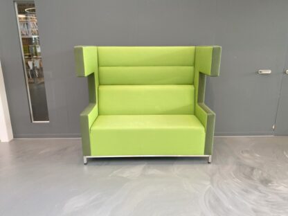Treinbank Ahrend Loungescape (akoestisch), lichtgroen/groen, H 142 x B 160 x D 86 cm. - Afbeelding 3
